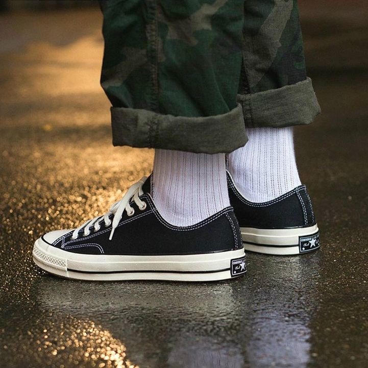 Giày Converse 1970s Cổ Thấp Giày CV Đen Thể Thao Nam Nữ Mũi Bóng Lót Xanh | BigBuy360 - bigbuy360.vn