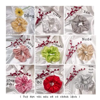 Scrunchie màu xanh mint