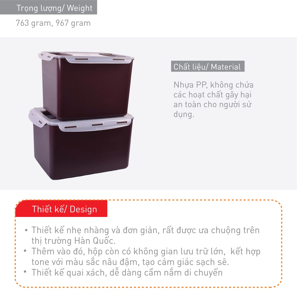 Hộp đựng Kimchi-bảo quản thức ah dung tích 16L