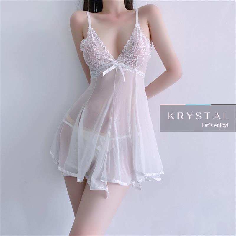 Váy voan phối ren KRYSTAL NKS005