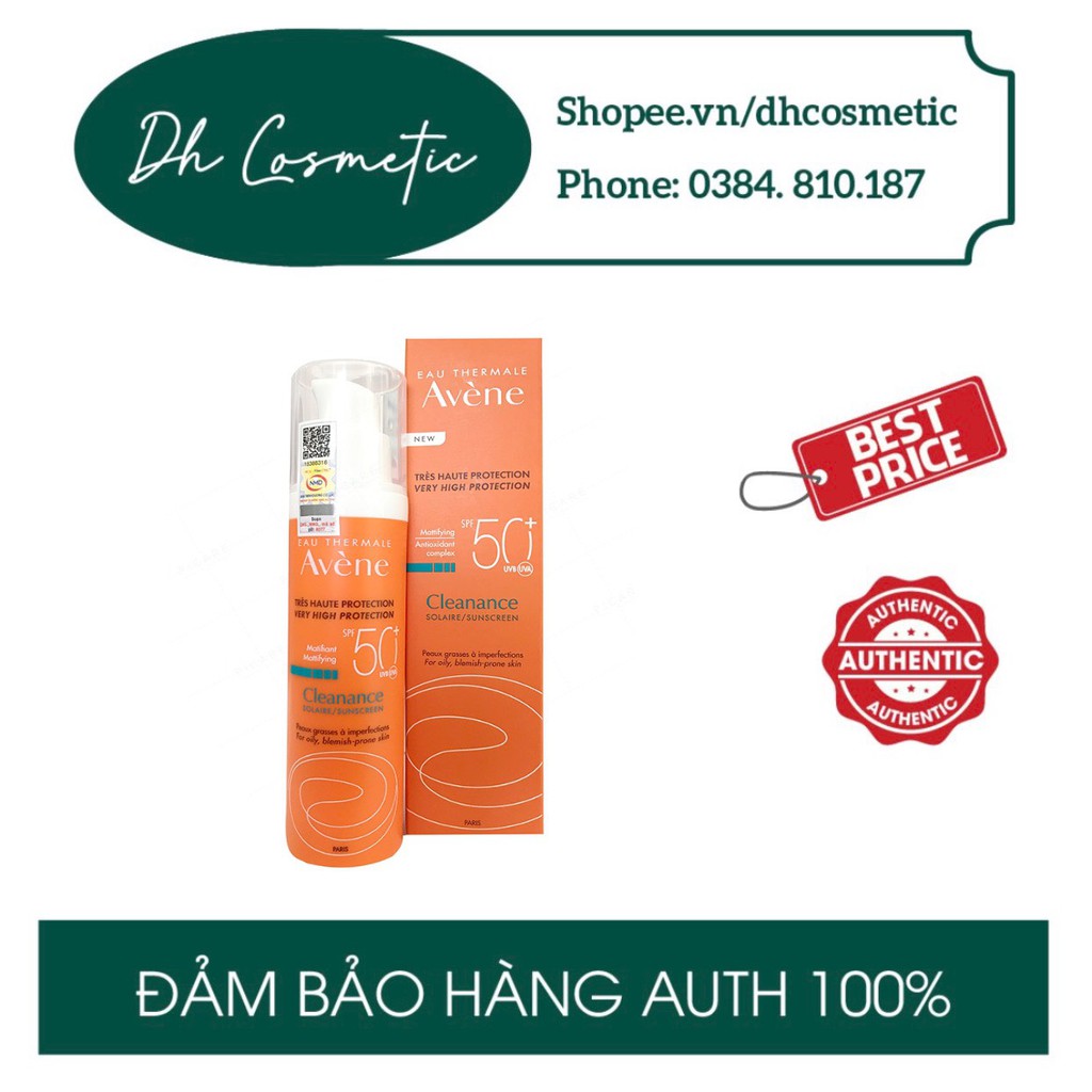 Kem chống nắng Avene Cleanance Solaire SPF 50 cho da mụn