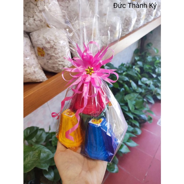 Tháp 6 bánh oản nhỏ 25-65g 2 tầng kết nơ trang trọng