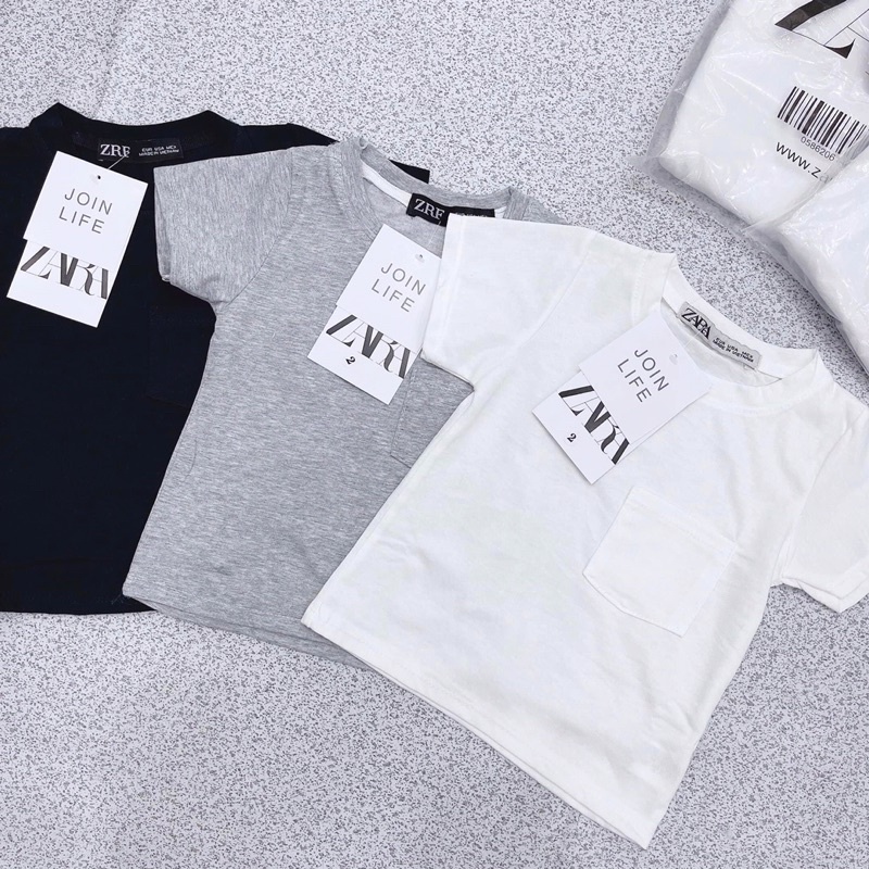 Set 3 áo thun Zara bé trai xuất dư