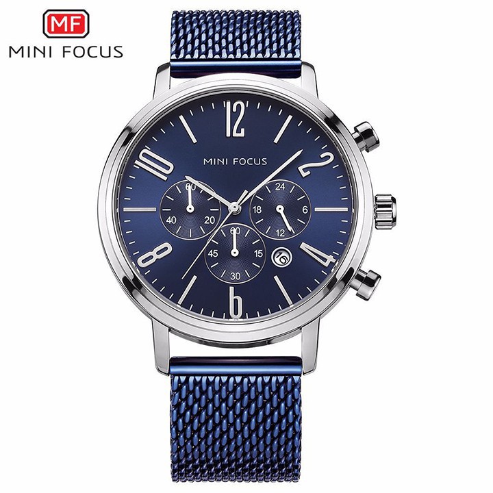 ĐỒNG HỒ NAM MINI FOCUS 0183 DÂY LƯỚI THÉP KHÔNG GỈ, KIỂU DÁNG MẠNH MẼ, NĂNG ĐỘNG Bán lẻ giá sỉ