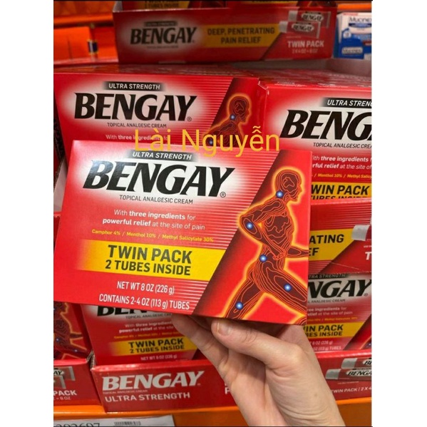 Bengay ( Mỹ ) dầu nóng xoa bóp nhức mỏi