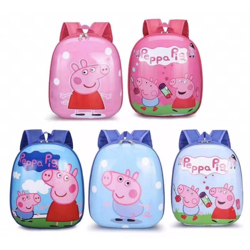 Ba lô peppa pig cho bé mẫu giáo, ba lô hình thú cho bé mầm non