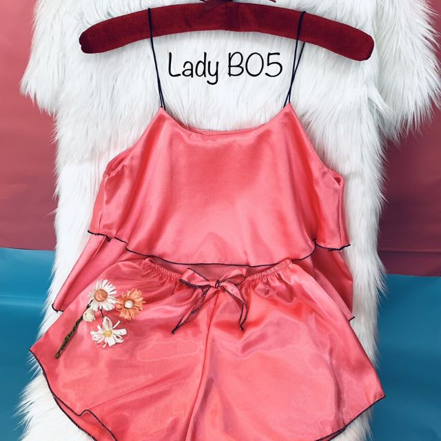 Đồ ngủ - sét bộ ngủ 2 dây vải phi mềm mại - đầm ngủ - váy ngủ - shop Thảo Tiên