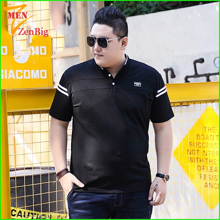 áo thun nam ngắn tay có cổ big size dành cho người béo, người mập từ 80-140kg | BigBuy360 - bigbuy360.vn