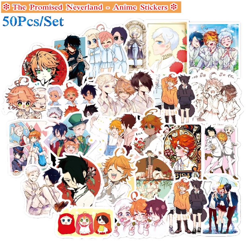 ❉ The Promised Neverland - Series 02 CloverWorks Anime Stickers ❉ 50Pcs/Set Fashion DIY Decals Doodle Stickers