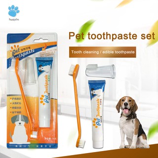 Bộ tuýp kem đánh răng + bàn chải đánh răng cho thú cưng