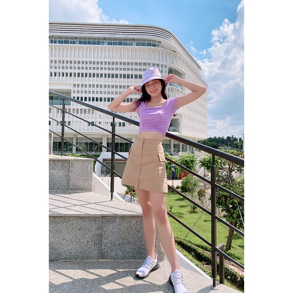 Chân Váy Ngắn Phối Túi Hộp | BigBuy360 - bigbuy360.vn