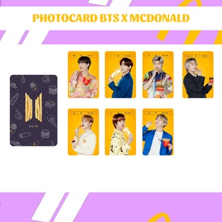 Set 7 card bts x mcdonald