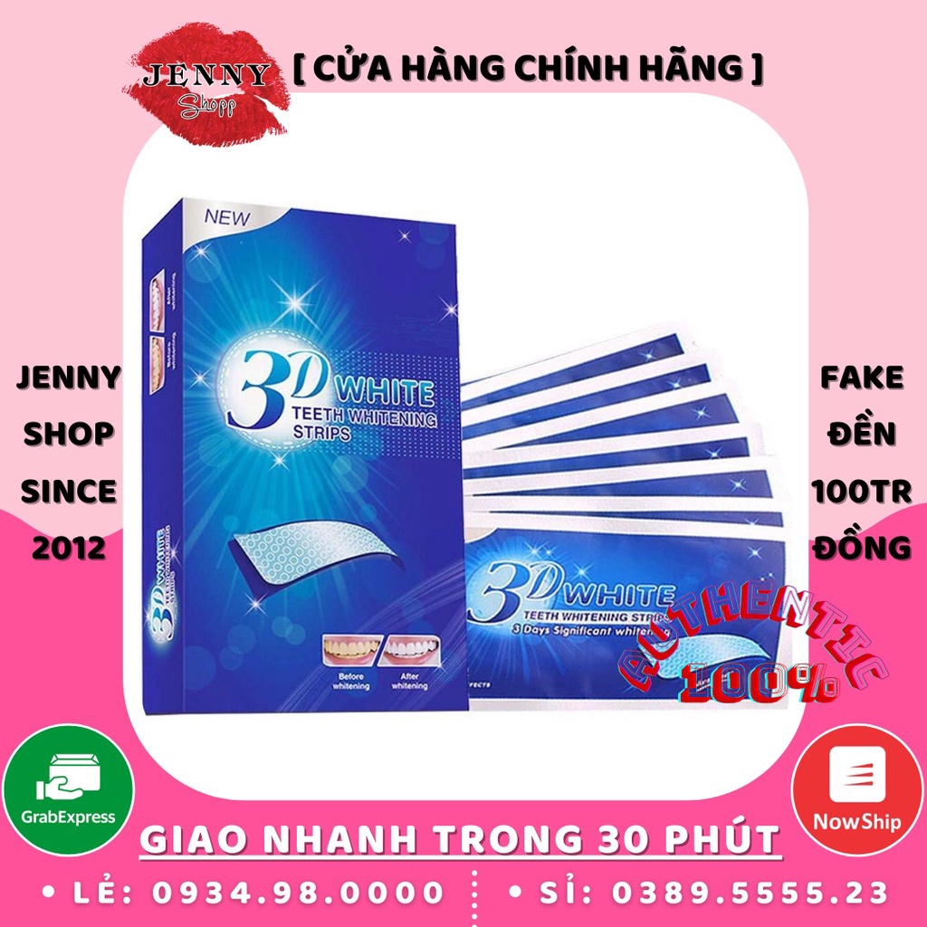 Hộp 7 Miếng Dán Trắng Răng 3D White Teeth Whitening Strips