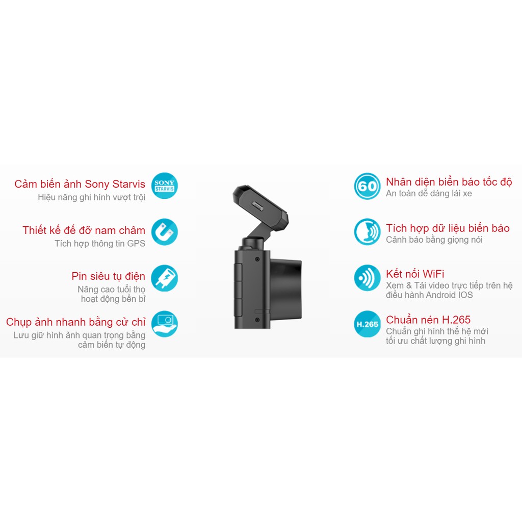 [Miễn phí lắp đặt nội thành HCM] Camera hành trình Vietmap R4A + Thẻ nhớ 128GB | BigBuy360 - bigbuy360.vn