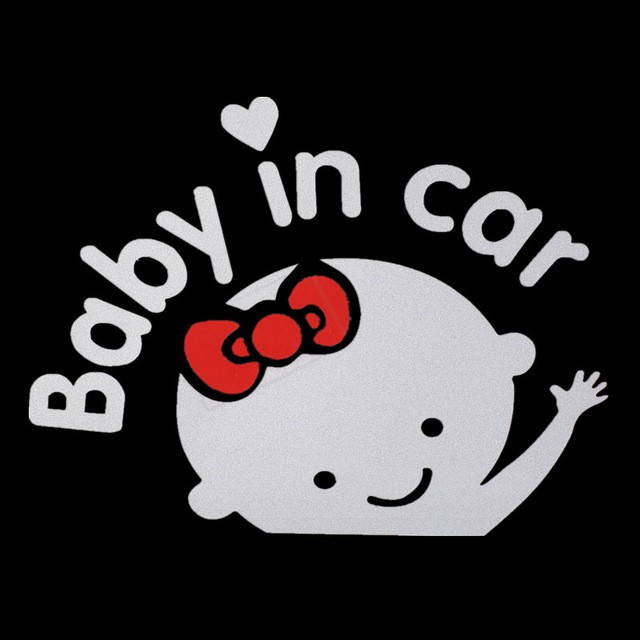 Tem Logo Baby In Car Dán Sau Ô Tô Báo Hiệu Có Trẻ Nhỏ Trong Xe