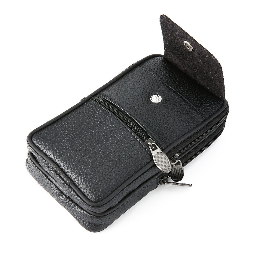 Túi da đeo ngang hông lưu trữ điện thoại di động cho nam | BigBuy360 - bigbuy360.vn