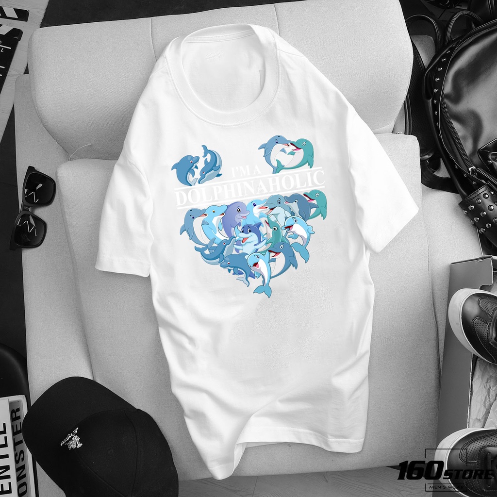 Áo thun gia đình in hình chú cá heo siêu cute bán chạy nhất mẫu mới nhẩt - dl111