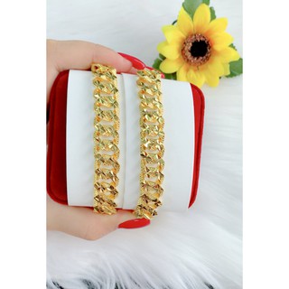 Lắc tay nữ xích mạ vàng 18k EKPM409