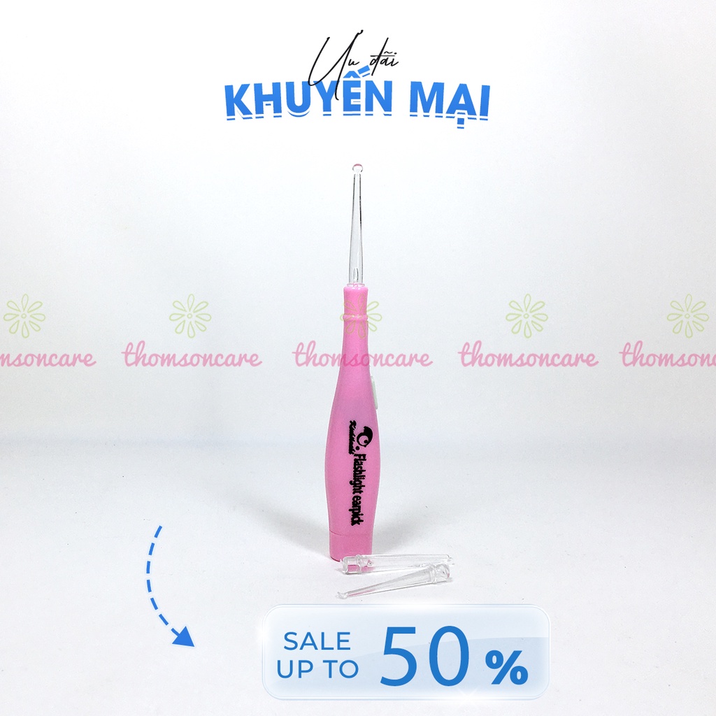 Dụng cụ lấy ráy tai có đèn cho bé, soi ngoáy tai có đèn  cho cả trẻ nhỏ và người lớn, kèm nhíp gắp