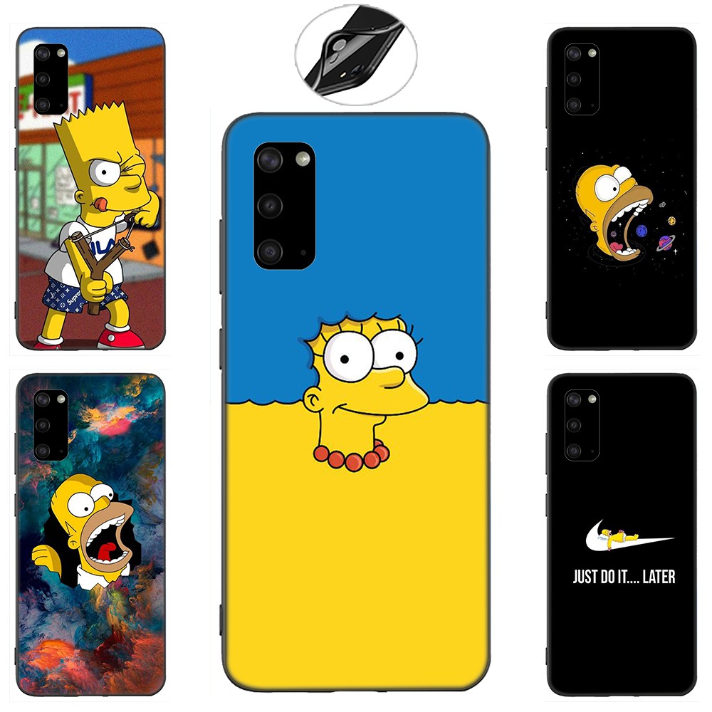 Samsung Galaxy S10 S9 S8 Plus S6 S7 Edge S10+ S9+ S8+ Casing Soft Case 89SF The Simpsons mobile phone case