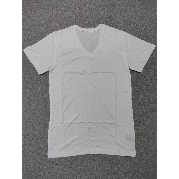 Áo lót thun nam trắng cổ tim | BigBuy360 - bigbuy360.vn