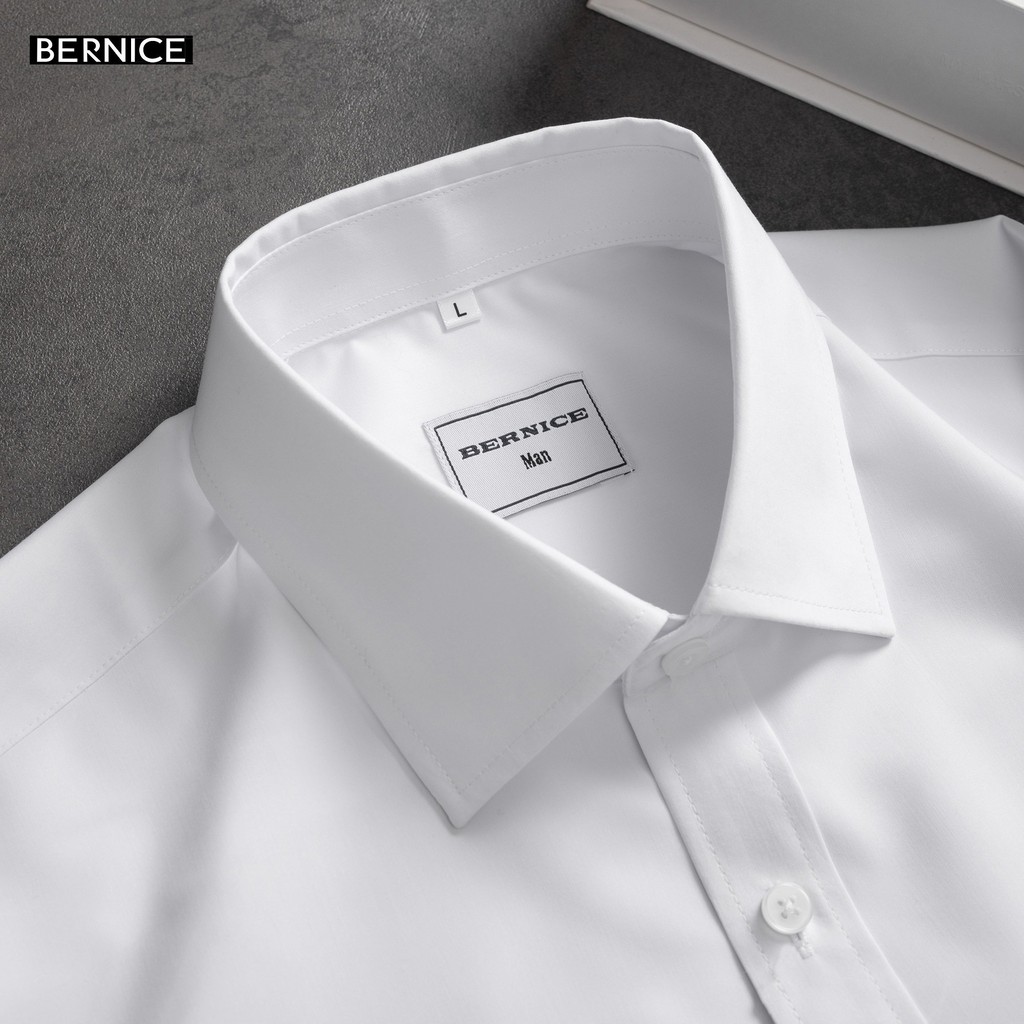 Áo sơ mi nam trơn không nhăn, áo sơ mi công sở Hàn Quốc BERNICE | BigBuy360 - bigbuy360.vn