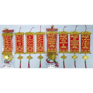 Combo 10 dây treo trang trí tết liễn chúc mừng năm mới