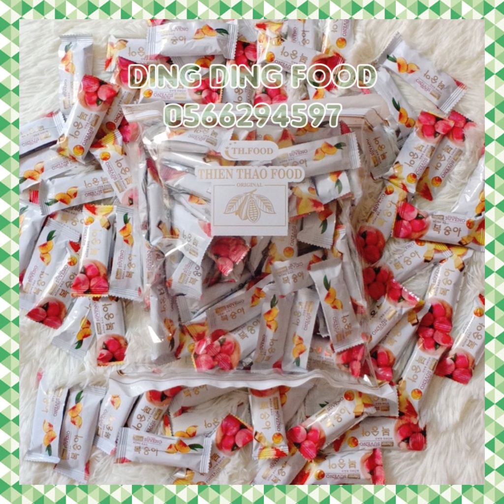 Bánh Sữa Chua Giòn Vị Đào Suveno | Ăn Vặt Cho Bé| Bánh Xốp Sữa Chua Thiên Thảo - DING DING FOOD