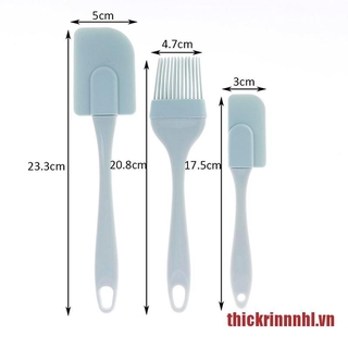 (Hàng Mới Về) Bộ Dụng Cụ Nhà Bếp 3 Món Bằng Silicon
