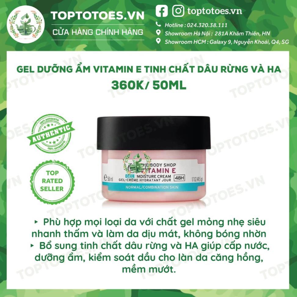 Bộ Vitamin E Lúa Mạch The Body Shop rửa mặt, toner, xịt khoáng, kem dưỡng, mask siêu cấp ẩm và làm sáng da