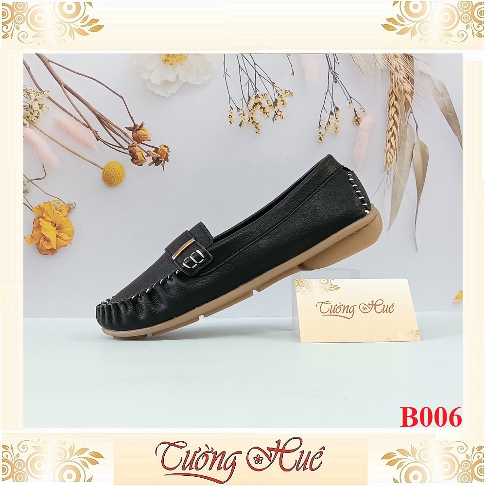 Giày Mọi Đế Bệt Da Trơn - Hàng Đài Loan -  B006