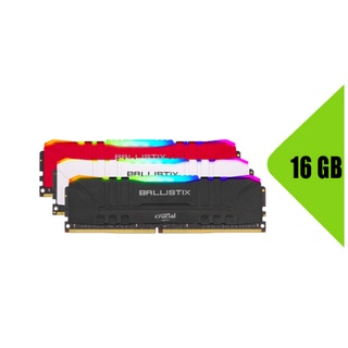 Ram PC Crucial Ballistix Gaming RGB 16GB 3200MHz DDR4 (8GBx2) BL2K8G32 thumbnail