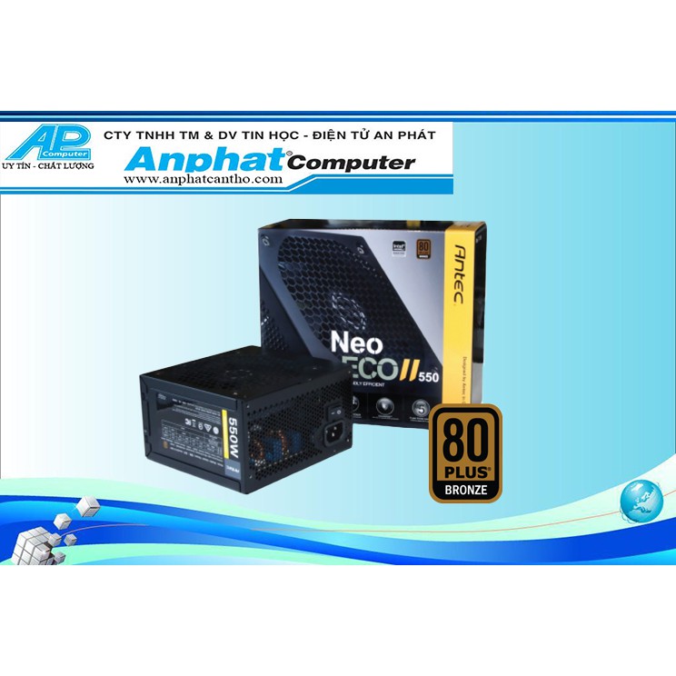 Nguồn máy tính công suất thực Antec 550W NEO ECO II - Hàng chính hãng - Bảo hành 36 tháng