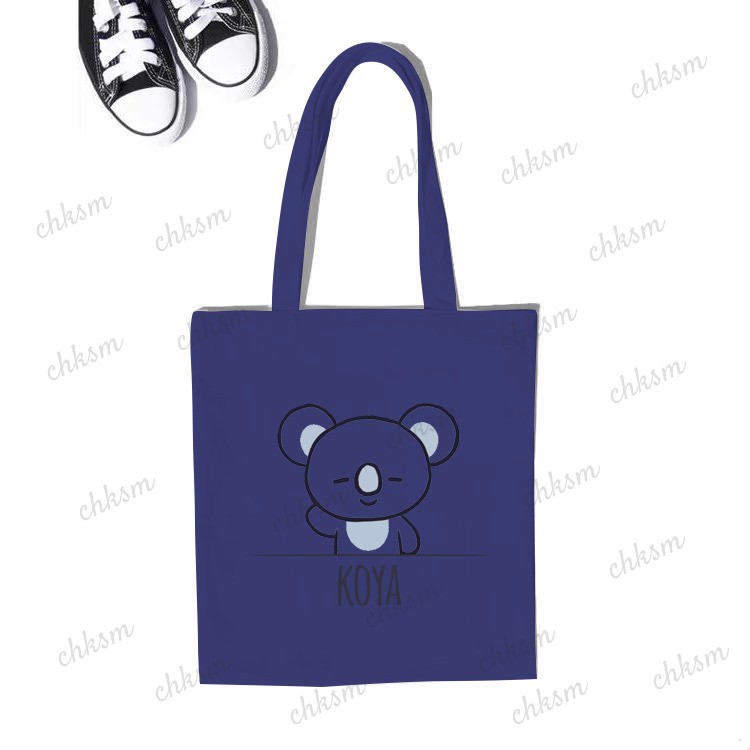 Túi Tote Hàn Quốc Hình Nhân Vật Bt21 (A3)