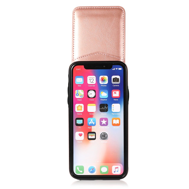 Ốp điện thoại da phối nắp lật dạng ví kiêm giá đỡ cho iPhone XS Max XR 7 Plus 8 Plus 6S Plus 6 Plus SE2 2020