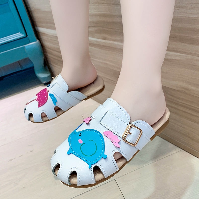 Dép Sandal Đế Mềm Chống Trượt Phong Cách Hàn Quốc Cho Bé Gái