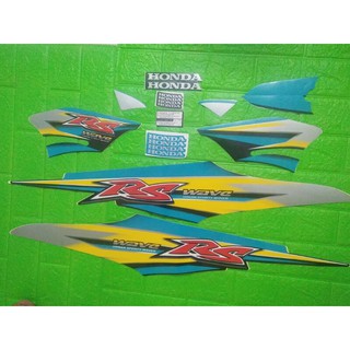 Bộ tem Wave RS 2008 màu xanh ngọc