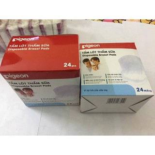 [Siêu Rẻ] Lót Thấm Sữa Pigeon 24 Miếng