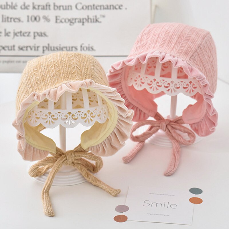 Mũ Beanie Công Chúa Bằng Vải Cotton Cho Bé Gái 3-12 Tháng Tuổi