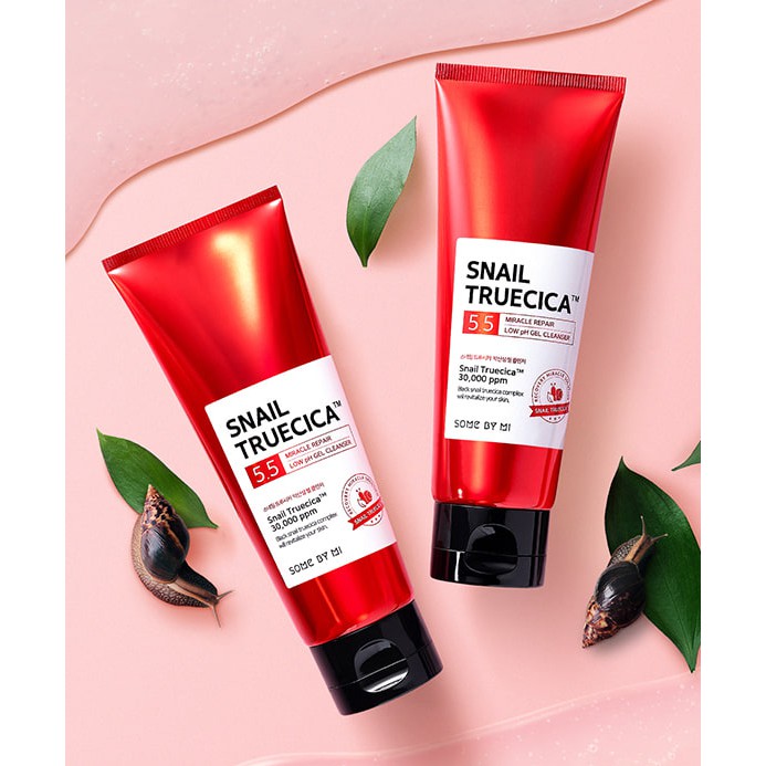 Sữa Rửa Mặt Dạng Gel Dịu Nhẹ, Giúp Da Đàn Hồi, Săn Chắc Snail Truecica Some By Mi 100ml