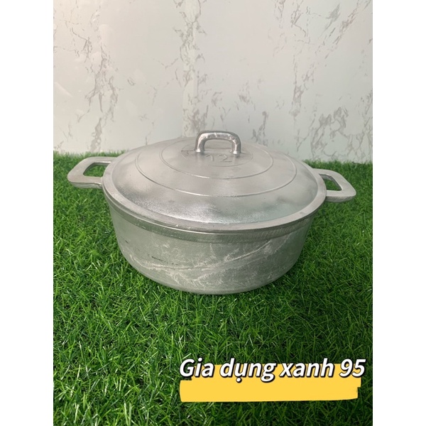 nồi gang đúc thuỷ lực 22cm siêu dầy