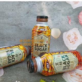 Trà Sữa Đường Đen Hàn quốc OKF chai nhôm 390ml