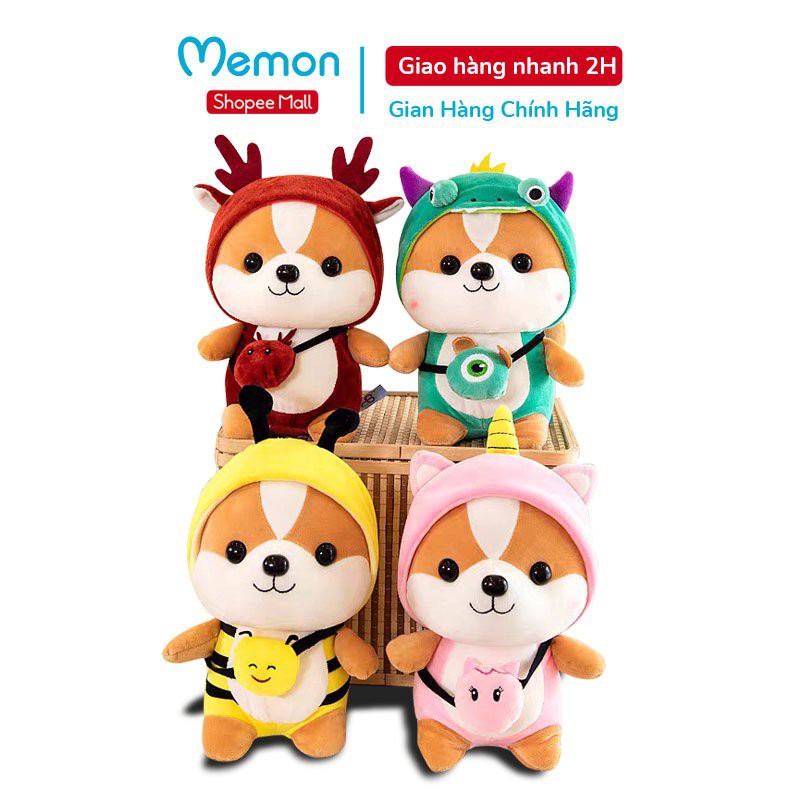 Chó Bông Shiba Cosplay 25 cm Cao Cấp Memon