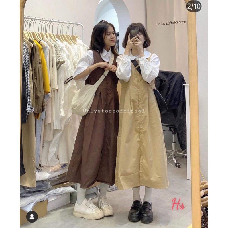 Yếm Kaki cài cúc babydon HSU1