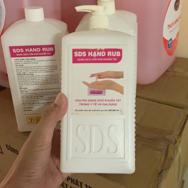 Dung dịch sát khuẩn nước rửa tay khô 1000ml SDS Chính hãng y tế