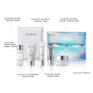Set dưỡng da Klavuu ngọc trai size mini
