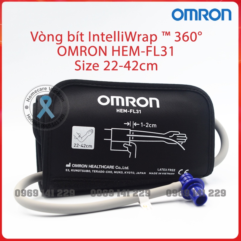 Vòng bít Intelliwrap chính hãng OMRON HEM-FL31 ⚡ Dùng cho máy huyết áp OMRON HEM-7156/HEM-7361T