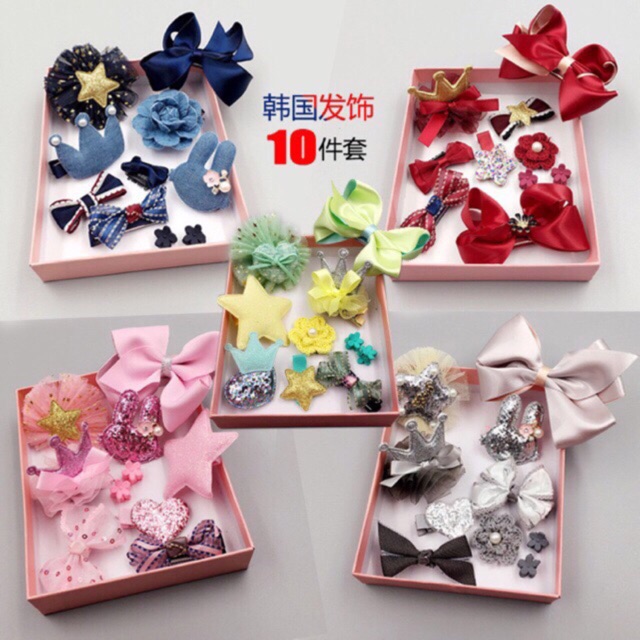 Sỉ 10 set kẹp tóc cho bé