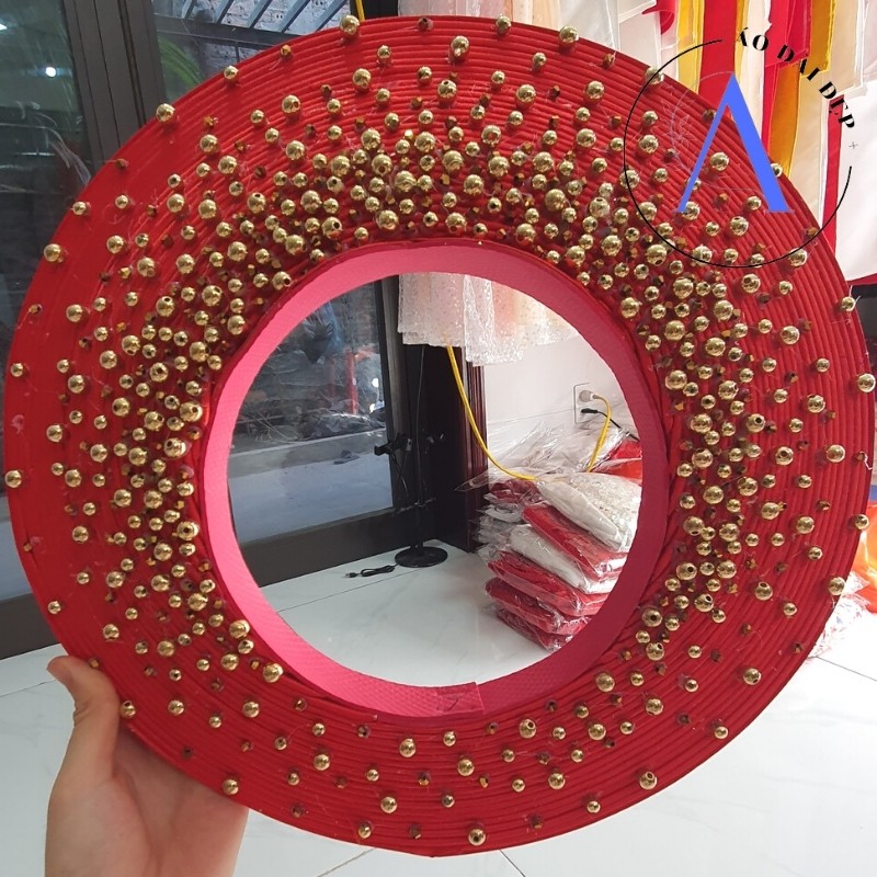 Mấn Đội Đầu – Mấn Áo Dài Cho Cô Dâu Màu KÊm Kết Hoa MAN11