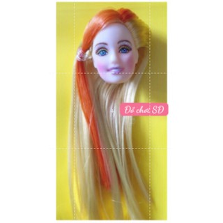 ĐẦU BÚP BÊ TÓC MÓC LAI - 1 CÁI